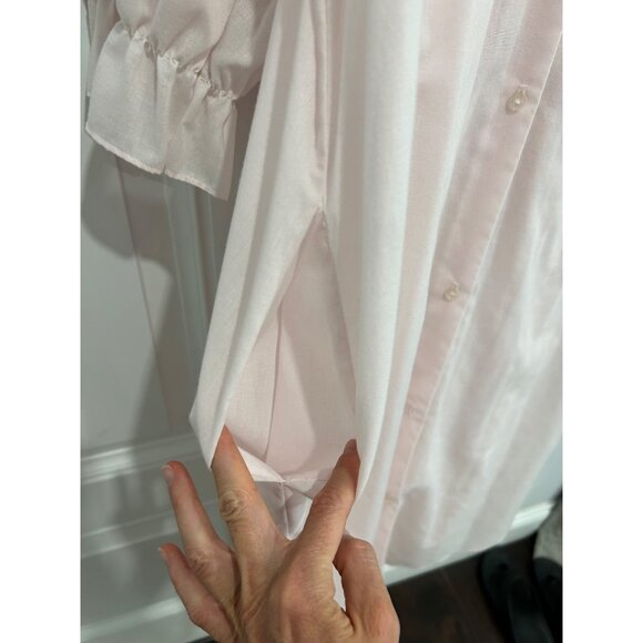 Vintage Cachet Pink Floral Embroidered Nightgown Set - Picture 8 of 12